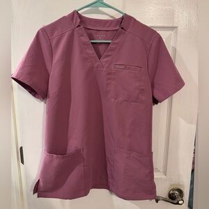Jaanuu Pink/Purple Scrub Top